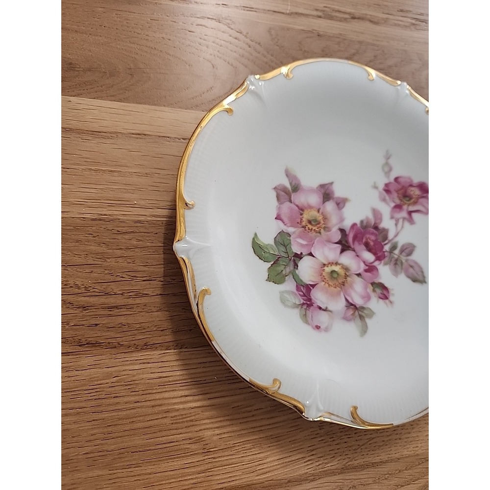 Vtg Schumann Arzberg Bavaria Germany "Wild Rose" Salad Dessert Side Plate 7.25" - Picture 2 of 9
